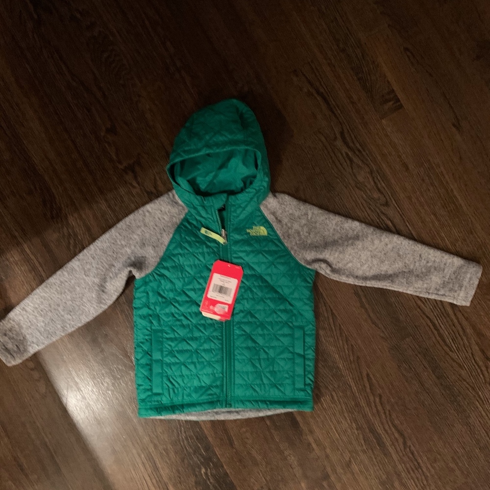 The North Face Boys Quilted Sweater Fleece Hoodie